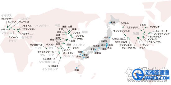 Transcosmos全球营业范围